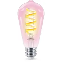 PHILIPS WiZ filam.bulb ST64 6.3W/40W E27 RGB 470lm Dim čirá