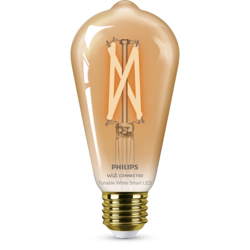 PHILIPS WiZ filam.bulb ST64 7W/50W E27 TW 640lm Dim 2-pack