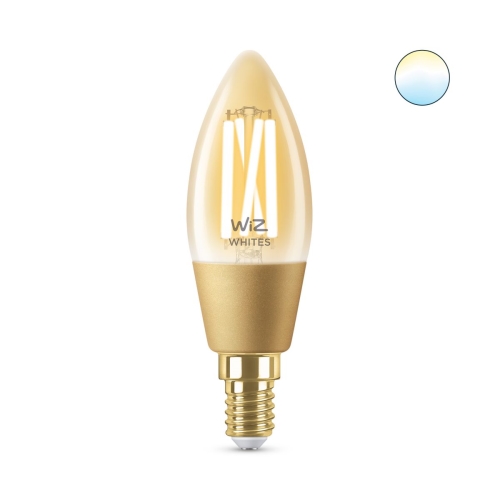 PHILIPS WiZ filam.svíčka B35 4.9W/25W E14 TW 370lm Dim˙