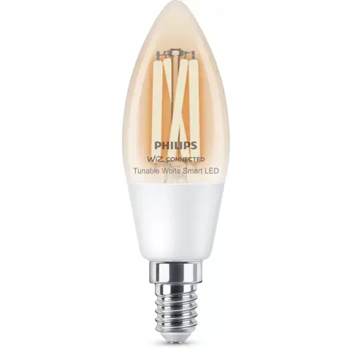 PHILIPS WiZ filam.svíčka B35 4.9W/25W E14 TW 370lm Dim˙