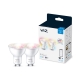 PHILIPS WiZ reflektor PAR16 4.7W/50W GU10 RGB 345lm Dim 2-pack˙