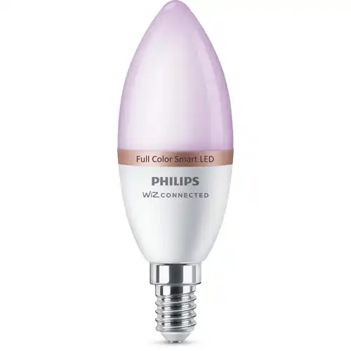 PHILIPS WiZ svíčka B37 4.9W/40W E14 RGB 470lm Dim 2-pack˙