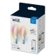PHILIPS WiZ svíčka B37 4.9W/40W E14 RGB 470lm Dim 2-pack˙