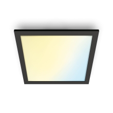 PHILIPS WiZ svít.panel.LED CeilingSQ 12W 1000lm/827-65 IP20 ; černá 30x30