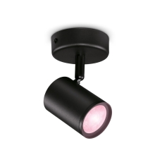 PHILIPS WiZ svít.strop.LED Imageo 1x4.9W GU10 345lm/922-65/RGB IP20 ; černá