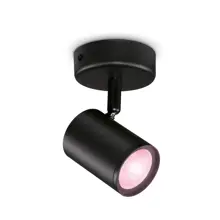 PHILIPS WiZ svít.strop.LED Imageo 1x4.9W GU10 345lm/922-65/RGB IP20 ; černá