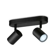 PHILIPS WiZ svít.strop.LED Imageo 2x4.9W GU10 690lm/927-65 IP20 ; černá