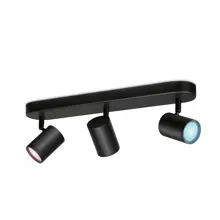 PHILIPS WiZ svít.strop.LED Imageo 3x4.9W GU10 1035lm/922-65/RGB IP20 ; černá
