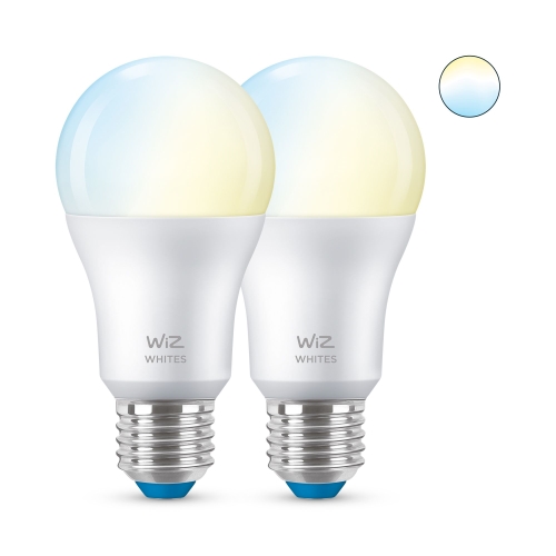 PHILIPS WiZ žárovka A60 8W/60W E27 TW 806lm Dim 2-pack˙