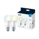 PHILIPS WiZ žárovka A60 8W/60W E27 TW 806lm Dim 2-pack˙