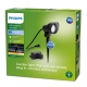 PHILIPS zapichovací svítidlo LV.Spot 6W 600lm/827 IP44 ; černá +nap. 5m 24V˙
