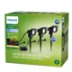 PHILIPS zapichové svítidlo LED LV.Spot 6W 600lm IP44;černá 3-pk 24V