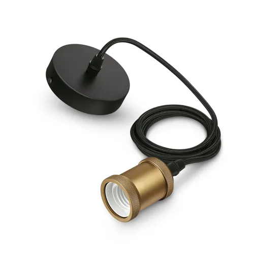 PHILIPS závěsná objímka  Vintage Modern E27 ;černá