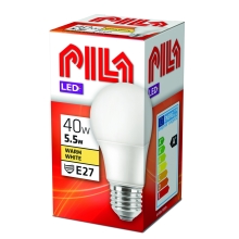 PILA LED bulb A60 4.9W/40W E27 2700K 470lm NonDim 15Y opál