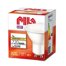 PILA LED reflektor PAR16 7.5W/65W GU10 2700K 720lm/120° NonDim 15Y