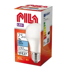PILA LED žárovka A60 10W/75W E27 4000K 1055lm NonDim 15Y opál