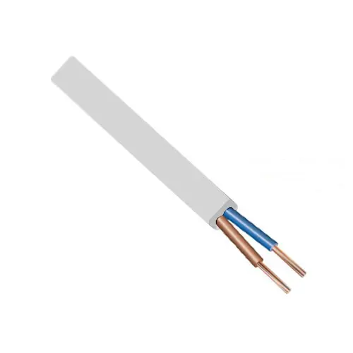 plochý kabel CYLY 2x0.75mm (O) H03VVH2-F;bílá