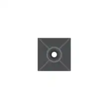 SAPISELCO příchytka stahovacího pásku do 4mm; 19x19 samolep.černá; bli=25 ks