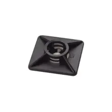 SAPISELCO příchytka stahovacího pásku do 4mm; 19x19 samolep.černá;