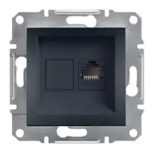 Schneider ASFORA jednonásobný zásuvka datová RJ45 ANTRACIT