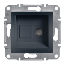 Schneider ASFORA jednonásobný zásuvka telefonní RJ11 ANTRACIT