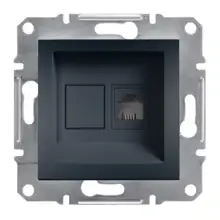 Schneider ASFORA jednonásobný zásuvka telefonní RJ11 ANTRACIT