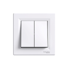 Schneider ASFORA komplet dvojnásobný tlačítkový ovládač 1/0 POLAR