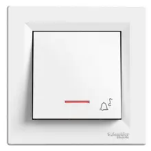 Schneider ASFORA komplet jednonásobný ovládač 1/0So POLAR; symbol zvonku