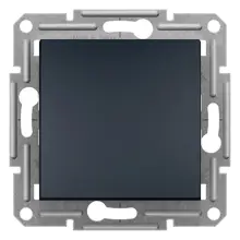 Schneider ASFORA komplet jednonásobný ovládač.tlačítkovy 1/0 ANTRACIT