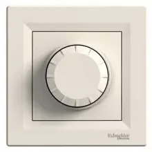 Schneider ASFORA komplet jednonásobný stmívač.otočný CREAM