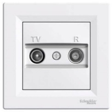 Schneider ASFORA komplet jednonásobný zásuvka anténní TV-R koncová POLAR