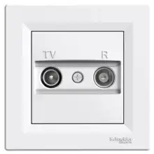 Schneider ASFORA komplet jednonásobný zásuvka anténní TV-R průběžná POLAR