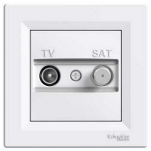 Schneider ASFORA komplet jednonásobný zásuvka satelitni TV/SAT koncová POLAR