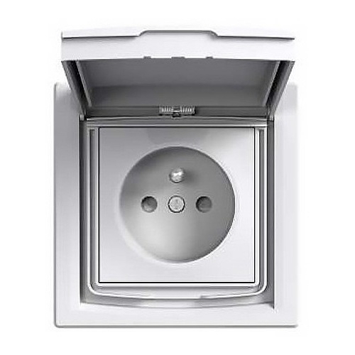 Schneider ASFORA komplet jednonásobný zásuvka síťová 2P+PE POLAR IP44