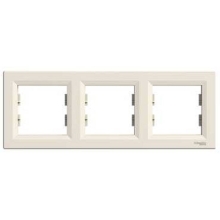 Schneider ASFORA krycí rámeček trojnásobný CREAM