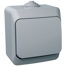 Schneider CEDAR PLUS ovládač tlačítkový r. 1/0 IP44 šedá