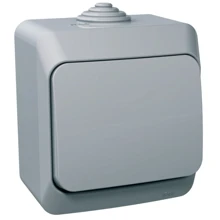 Schneider CEDAR PLUS ovládač tlačítkový r. 1/0 IP44 šedá
