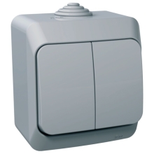 Schneider CEDAR PLUS sériový přepínač r. 5 IP44 šedá