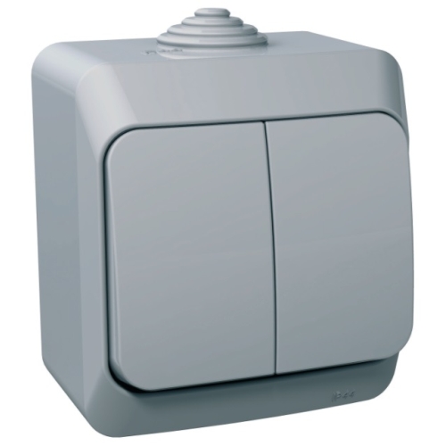 Schneider CEDAR PLUS sériový přepínač r. 5 IP44 šedá