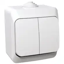 Schneider CEDAR PLUS sériový přepínač r. 5So IP44 s orien.kontrolkou bílá