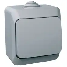 Schneider CEDAR PLUS spínač 1-pólový r. 1 IP44 šedá