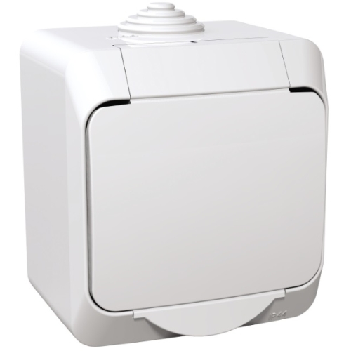 Schneider CEDAR PLUS zásuvka 230V 16A 2P+PE IP44 bílá