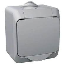 Schneider CEDAR PLUS zásuvka 230V 16A 2P+PE IP44 šedá