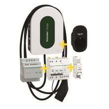 Schneider Charge KIT 11kW 3P+N 5m kabel + Peak kont./chránič/vyp.spoušť