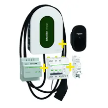 Schneider Charge KIT 11kW 3P+N 5m kabel + Peak kont./chránič/vyp.spoušť