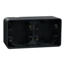 Schneider MUREVA krabice instalační povrchová 2-násobná 147x76x54mm IP55;antr.