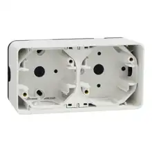 Schneider MUREVA krabice instalační povrchová 2-násobná 147x76x54mm IP55 ; bílá