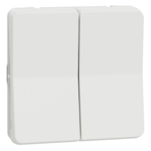 Schneider MUREVA strojek 2modul střídavý spínač c.6+6 dvojitý IP55 ; bílá