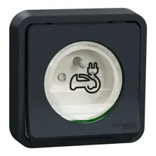 Schneider MUREVA zásuvka pro elektromobil povrchová 250V 16A 2P+E IP55 ; bílá