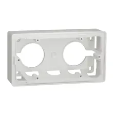 Schneider N.UNICA krabice pro montáž na omítku 2-nás. ; bílá